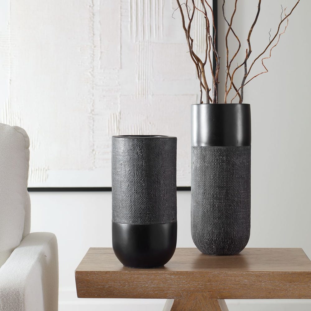 Uttermost Woven Shadow Vases - Set of 2