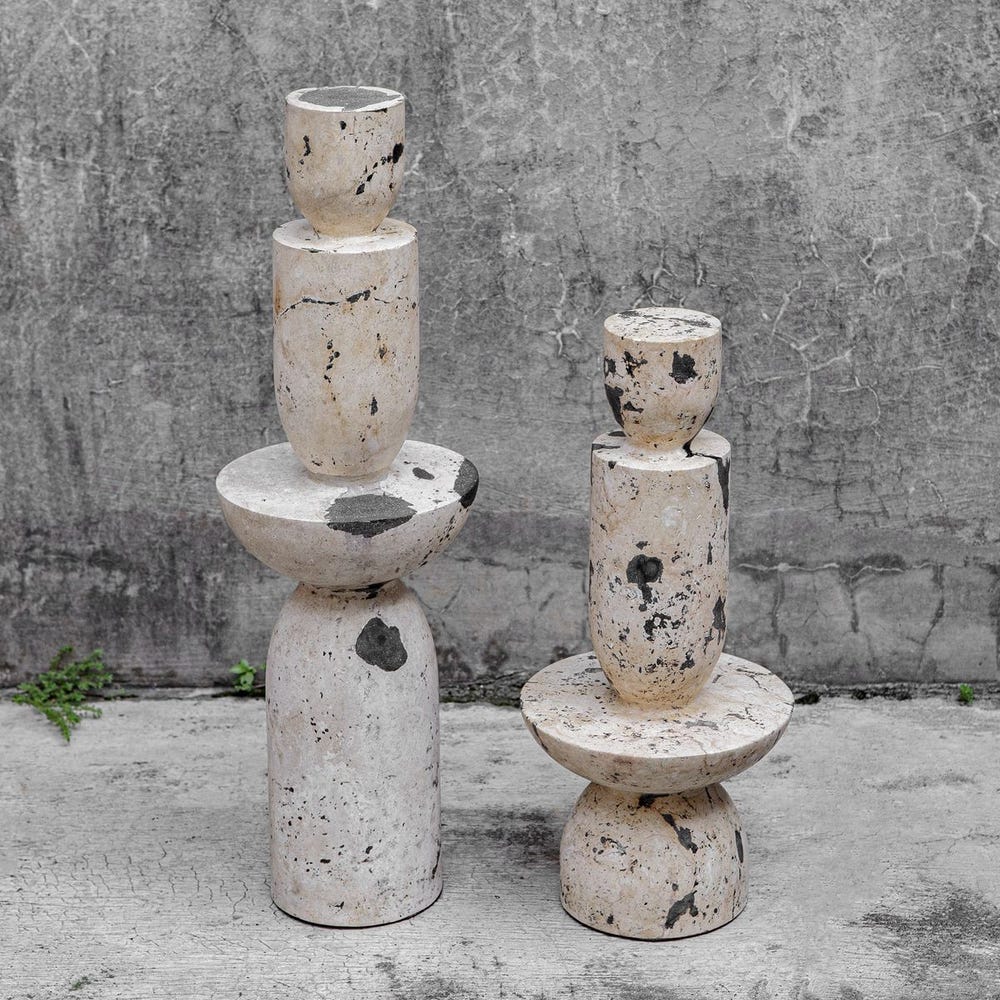 Uttermost Nouveau Tower Sculptures - Set of 2