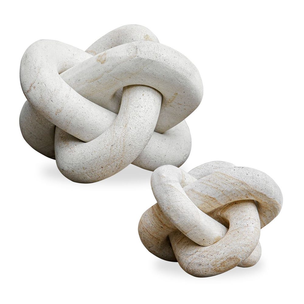 Uttermost Limestone Link Sculptures - Set of 2