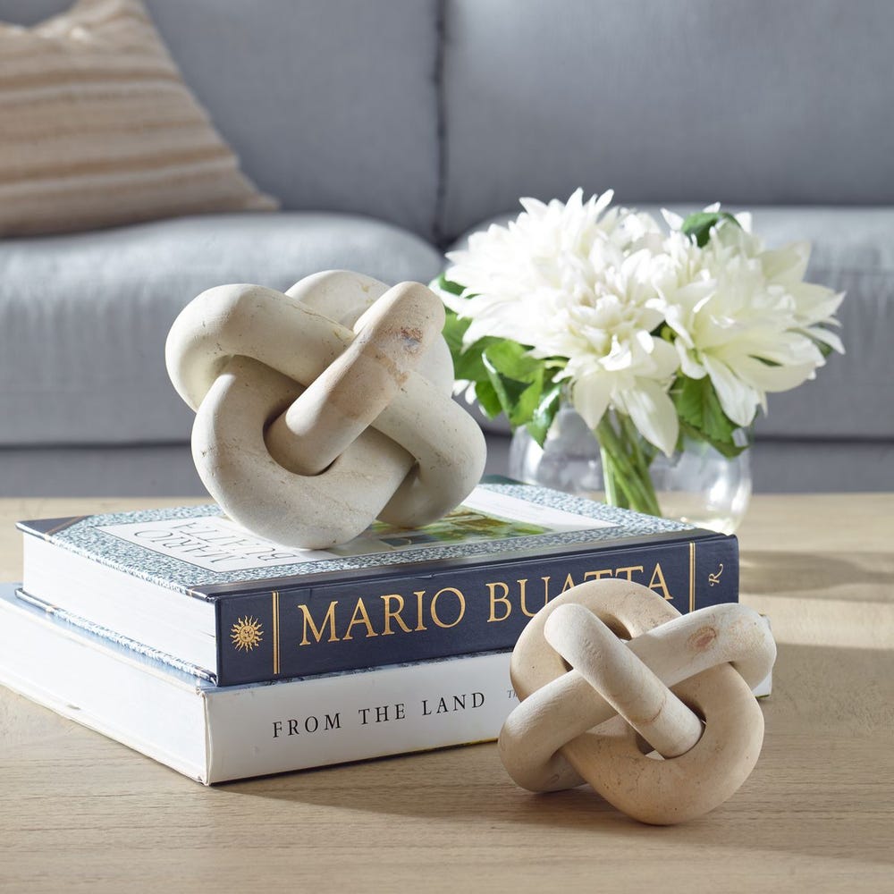 Uttermost Limestone Link Sculptures - Set of 2