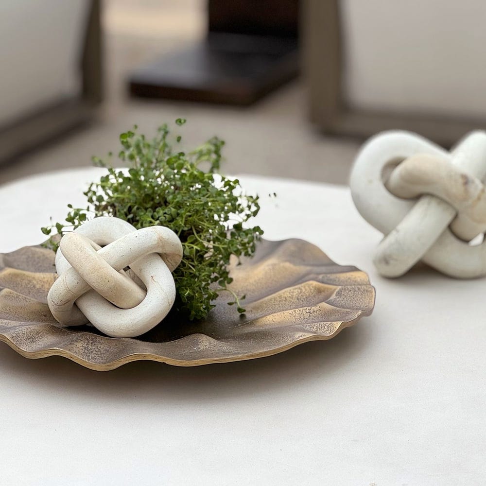 Uttermost Limestone Link Sculptures - Set of 2
