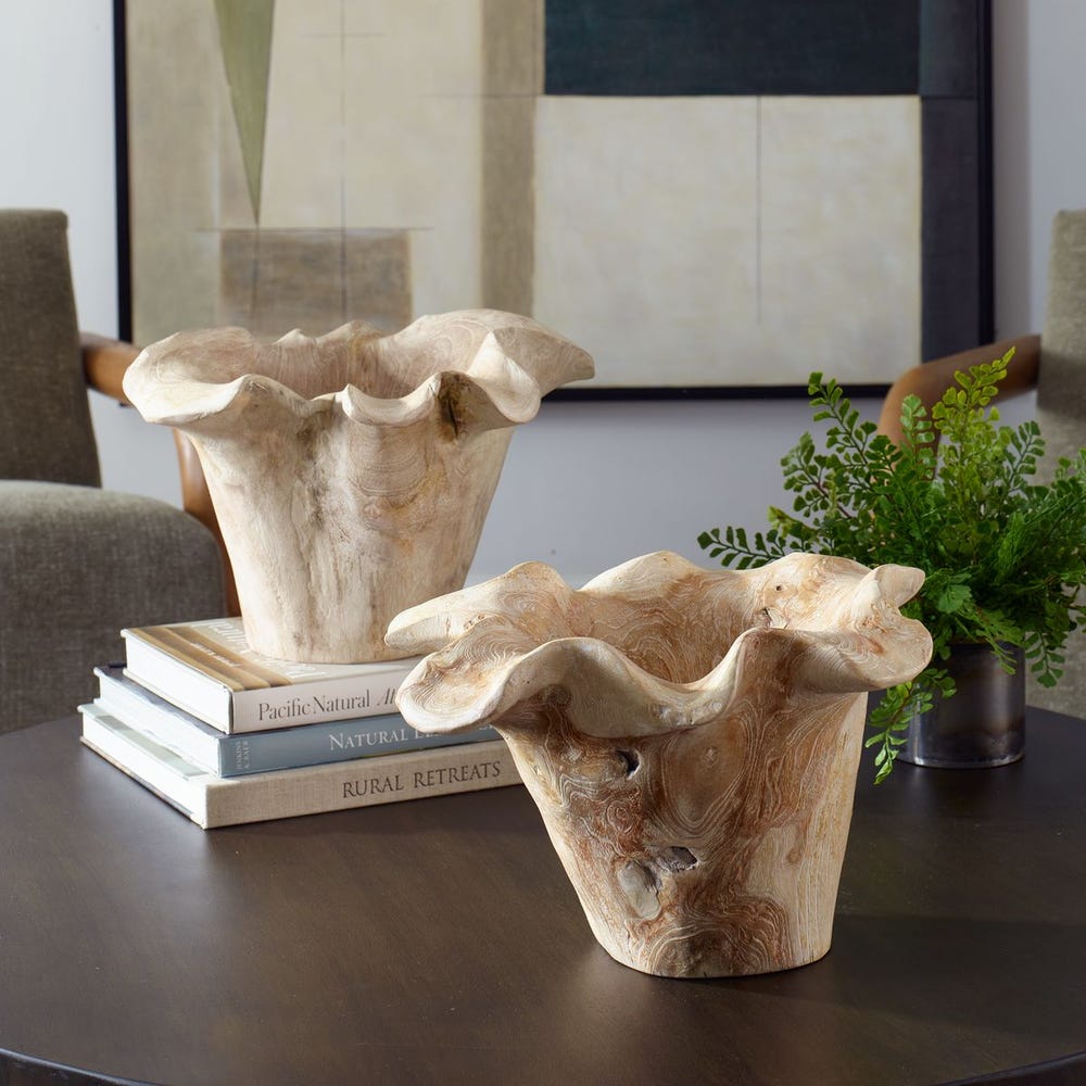 Uttermost Teak Flow Natural Outdoor Bowl