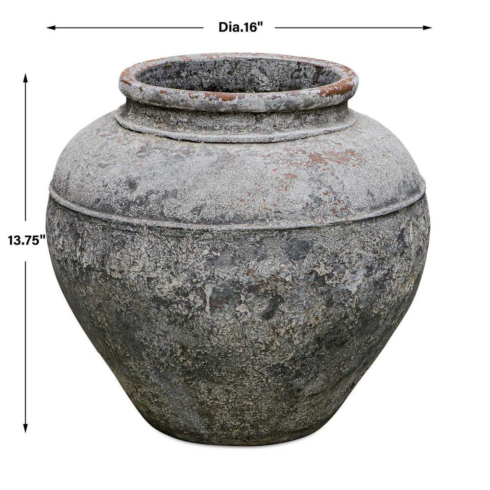 Uttermost Echoes of Time Concrete Outdoor Planter