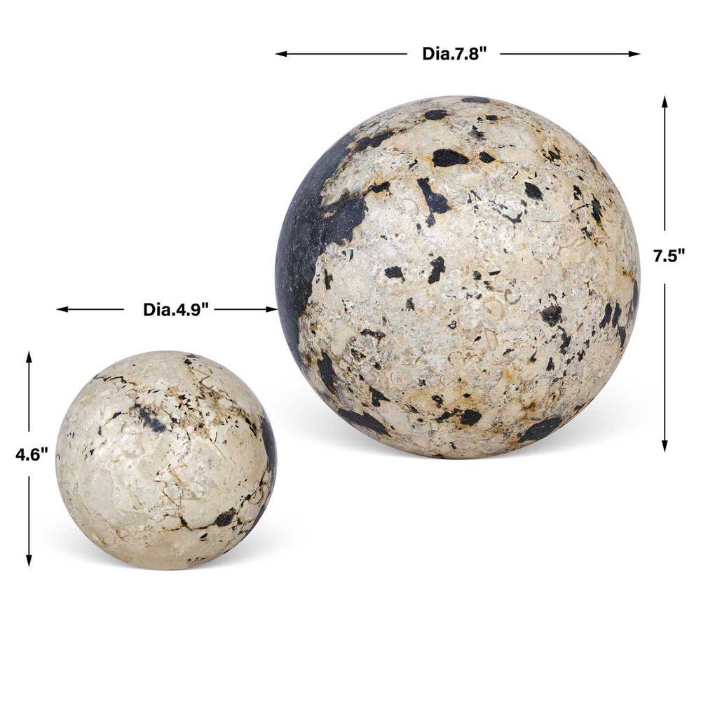 Uttermost Nouveau Indoor-Outdoor Spheres - Set of 2