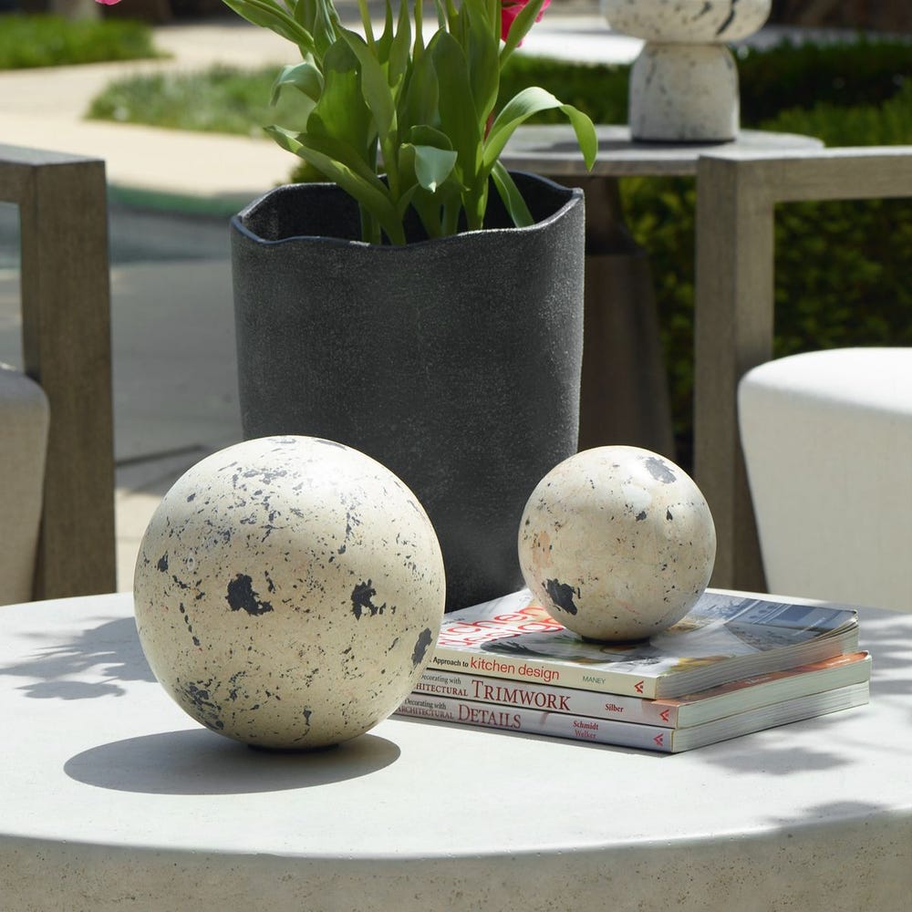 Uttermost Nouveau Indoor-Outdoor Spheres - Set of 2
