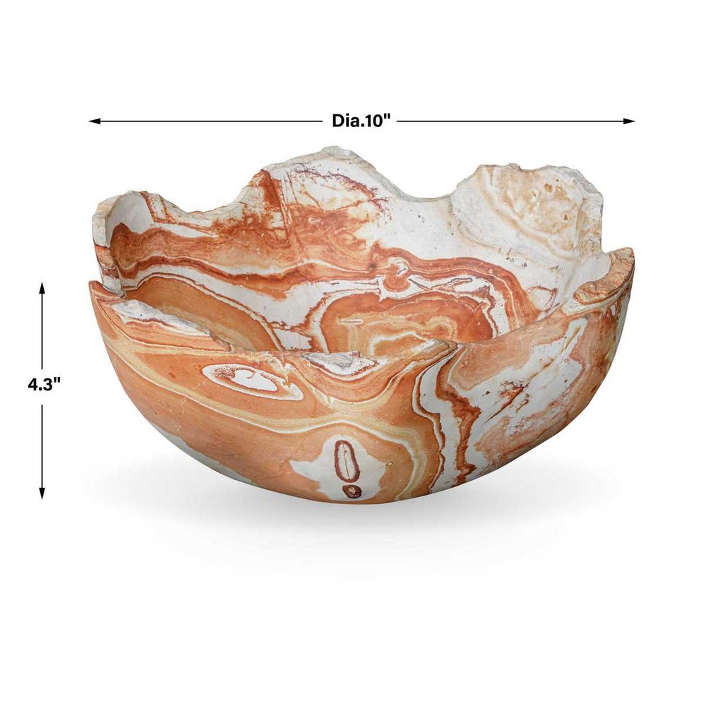 Uttermost Sahara Bloom Indoor-Outdoor Stone Bowl