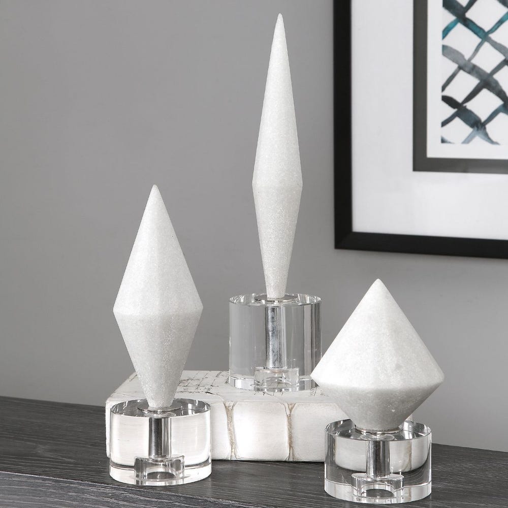 Uttermost Alize Stone Sculptures - Set of 3