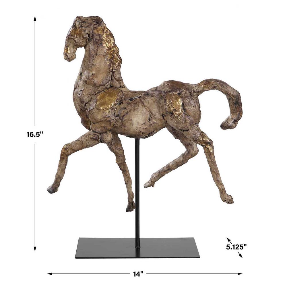 Uttermost Caballo Dorado Horse Sculpture