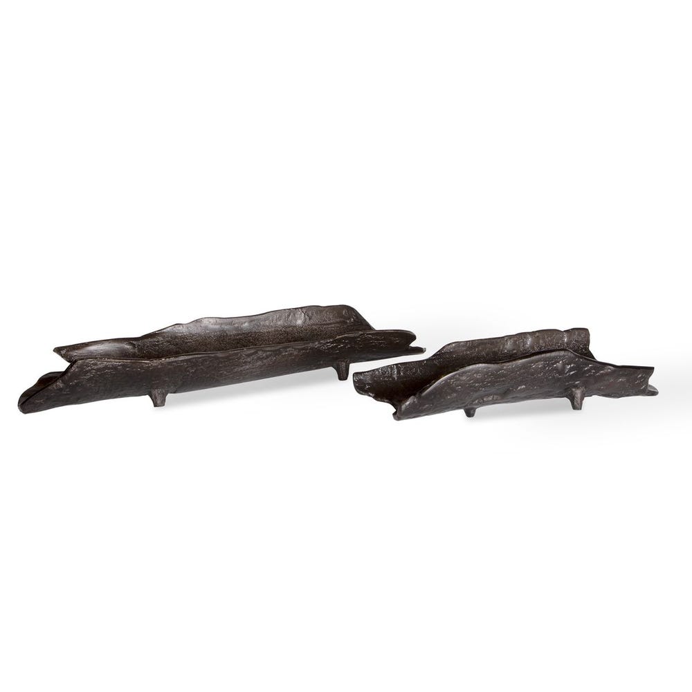 Uttermost Caryn Nickel Trays - Set of 2