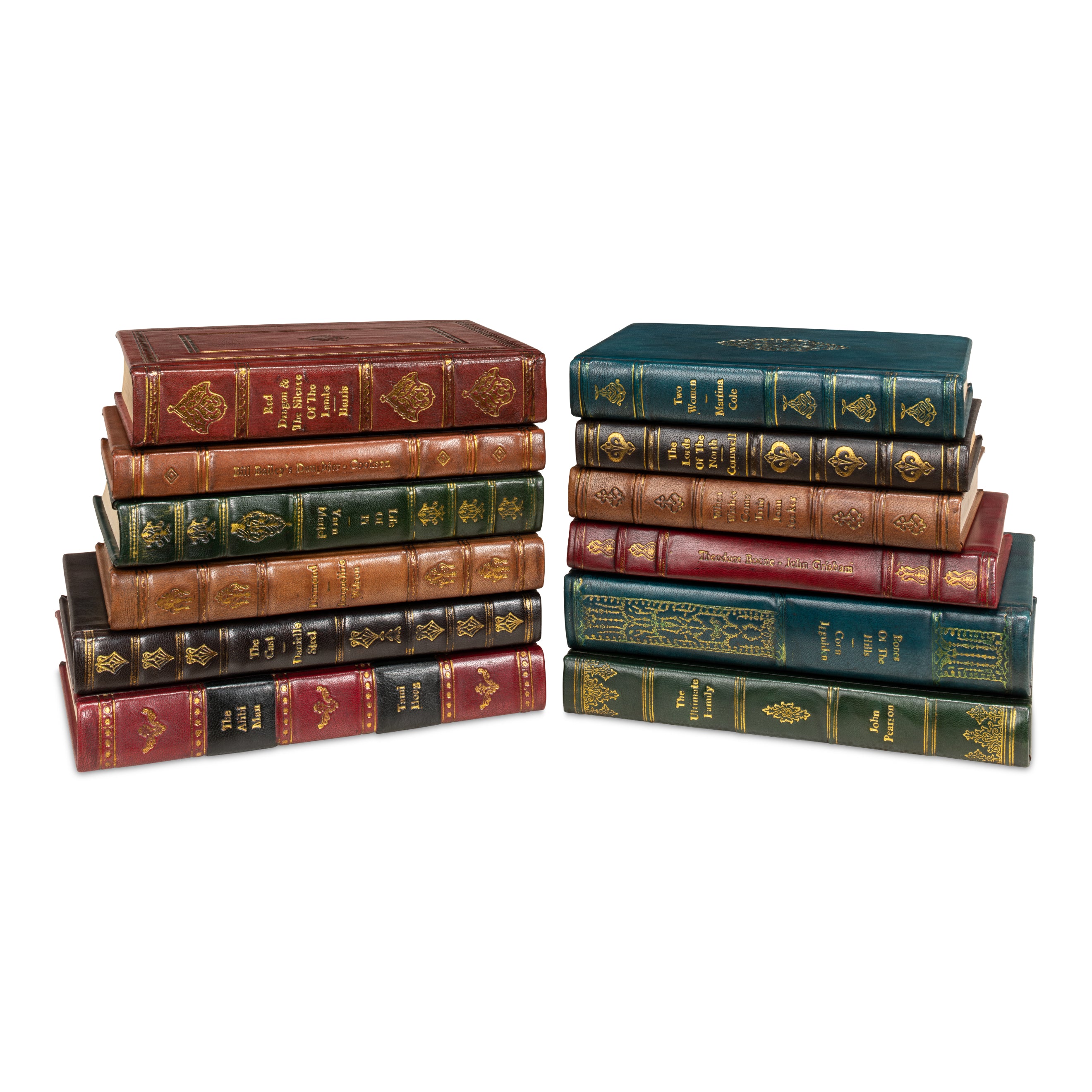Rebound Leather Books - Set of 12