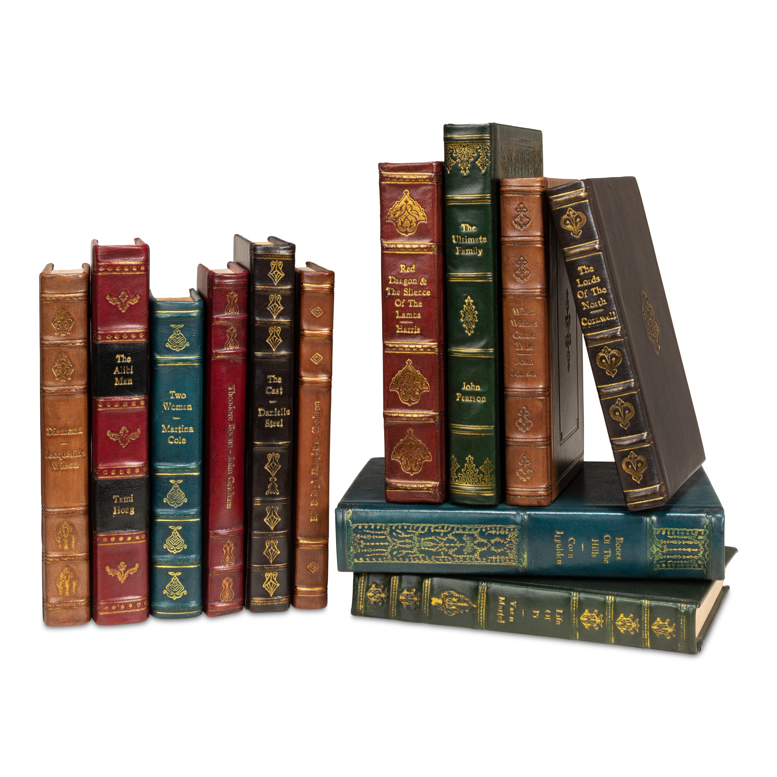 Rebound Leather Books - Set of 12