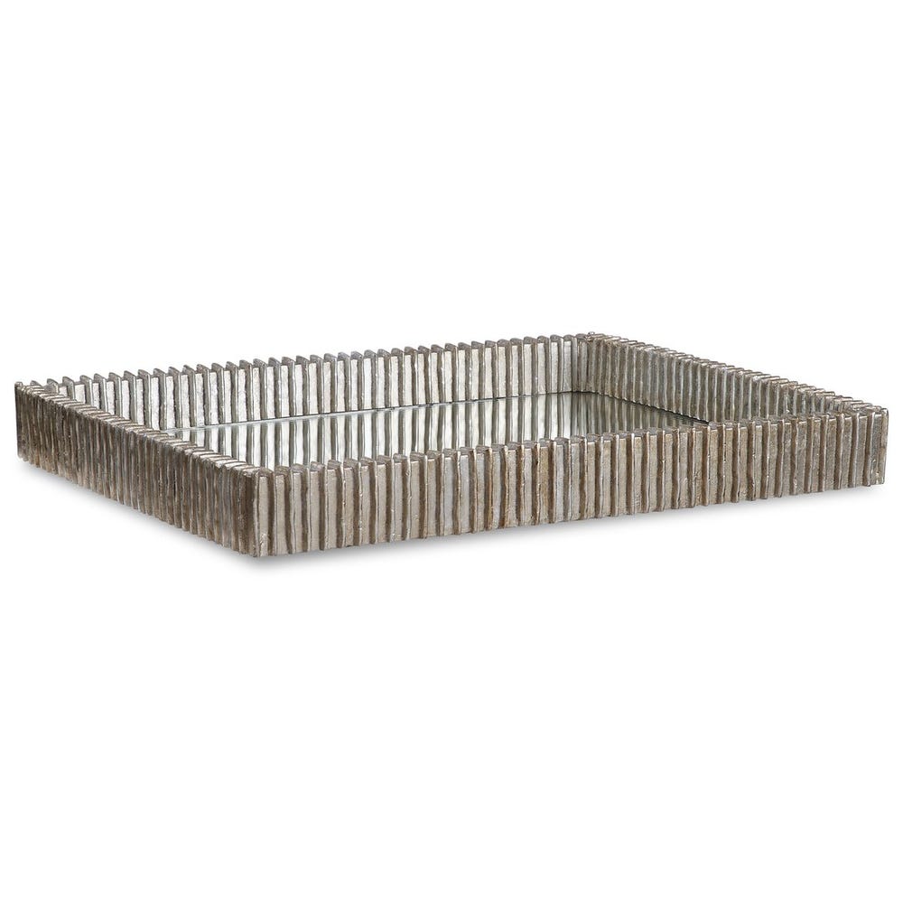 Uttermost Talmage Silver Mirrored Tray by Uttermost