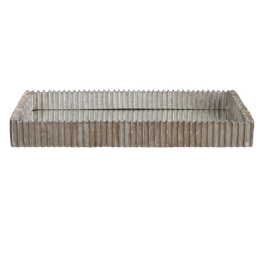 Uttermost Talmage Silver Mirrored Tray by Uttermost