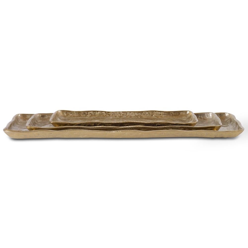 Artisan Antique Gold Trays - Set of 3 by Uttermost
