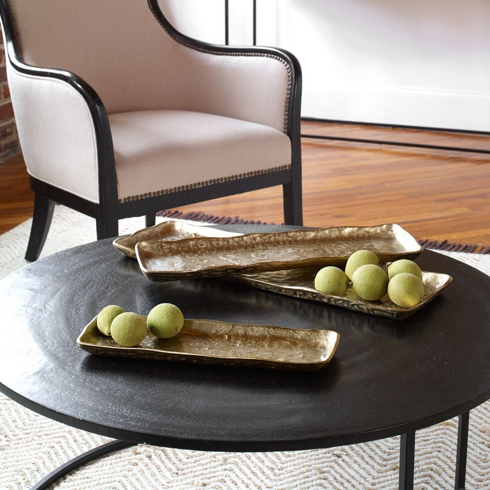 Artisan Antique Gold Trays - Set of 3 by Uttermost