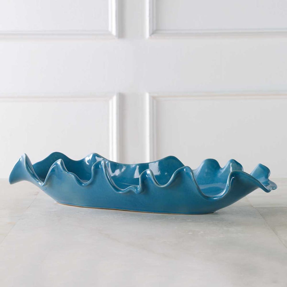 Uttermost Ruffled Feathers Bowl