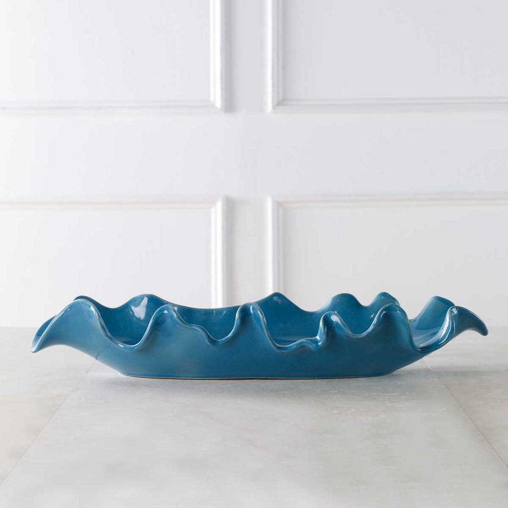Uttermost Ruffled Feathers Bowl