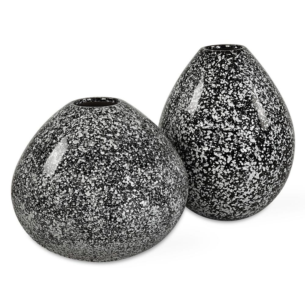 Uttermost Cosmic Black & White Vases - Set of 2