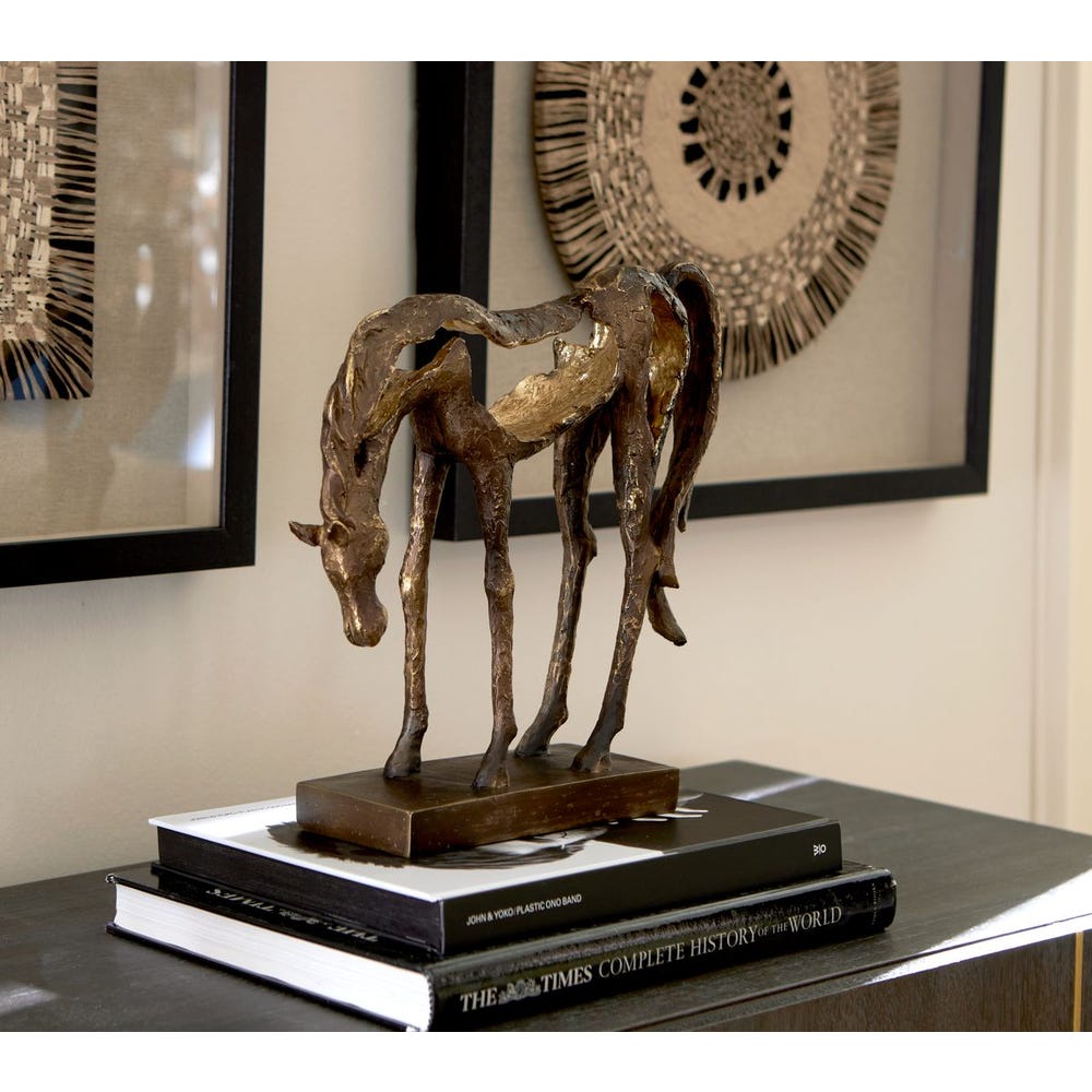 Uttermost Openly Grazing Horse Sculpture