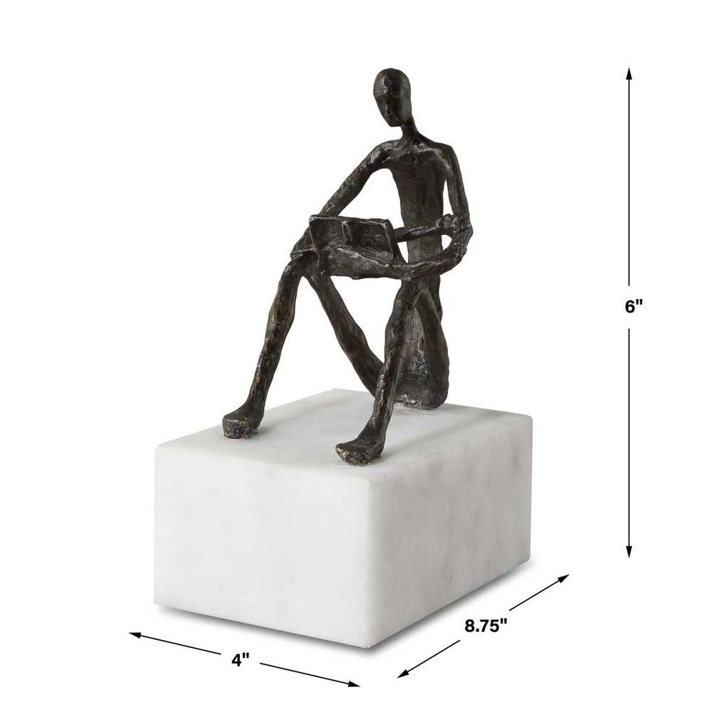 Uttermost Sit Back Relax and Read Iron Sculpture