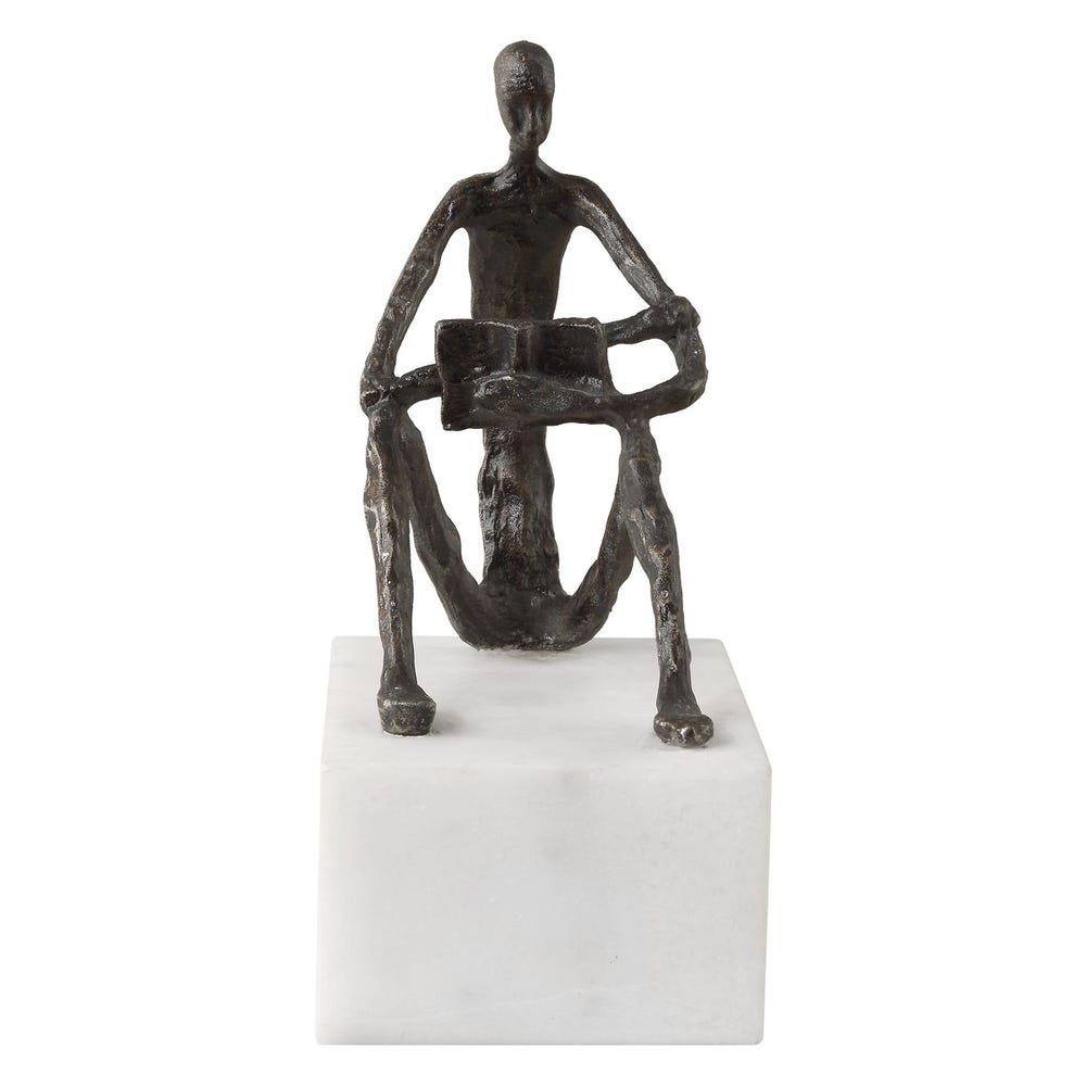 Uttermost Sit Back Relax and Read Iron Sculpture