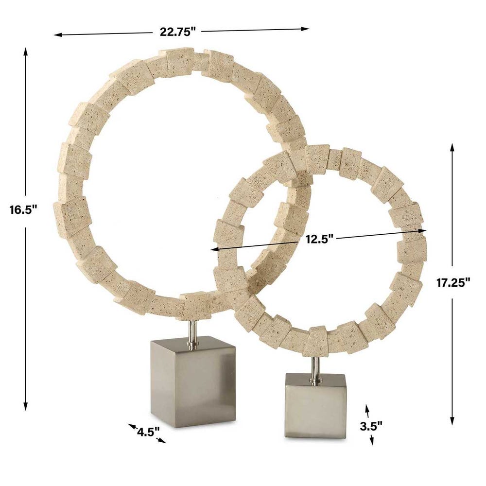 Uttermost Ivory Fusion Stone Rings - Set of 2