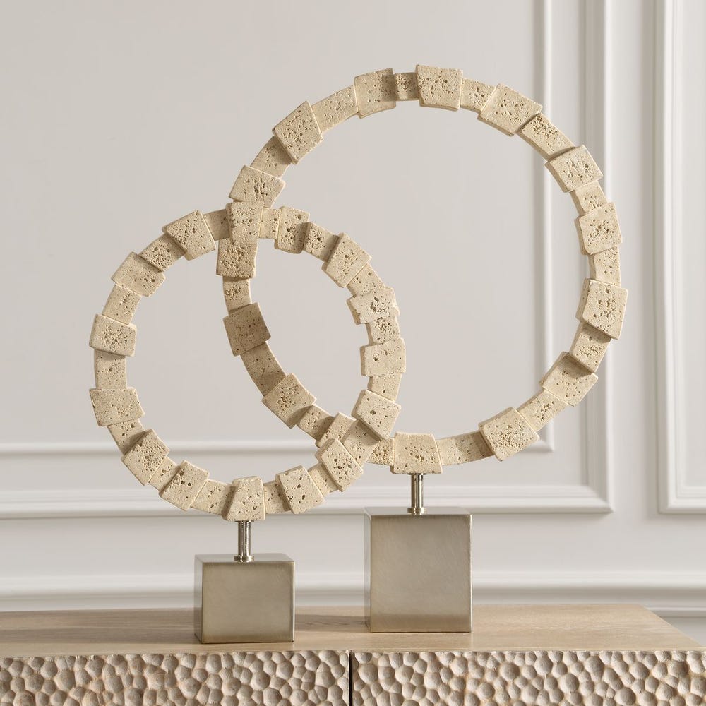 Uttermost Ivory Fusion Stone Rings - Set of 2