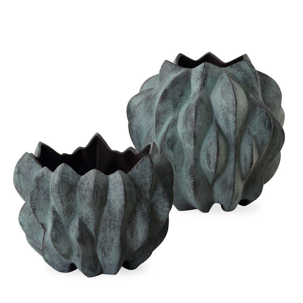 Uttermost Verdant Bronze Vases - Set of 2
