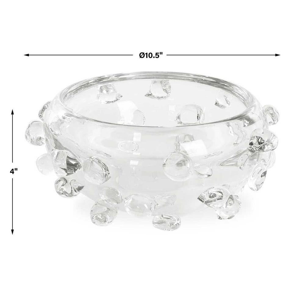 Uttermost Aura Clear Glass Bowl