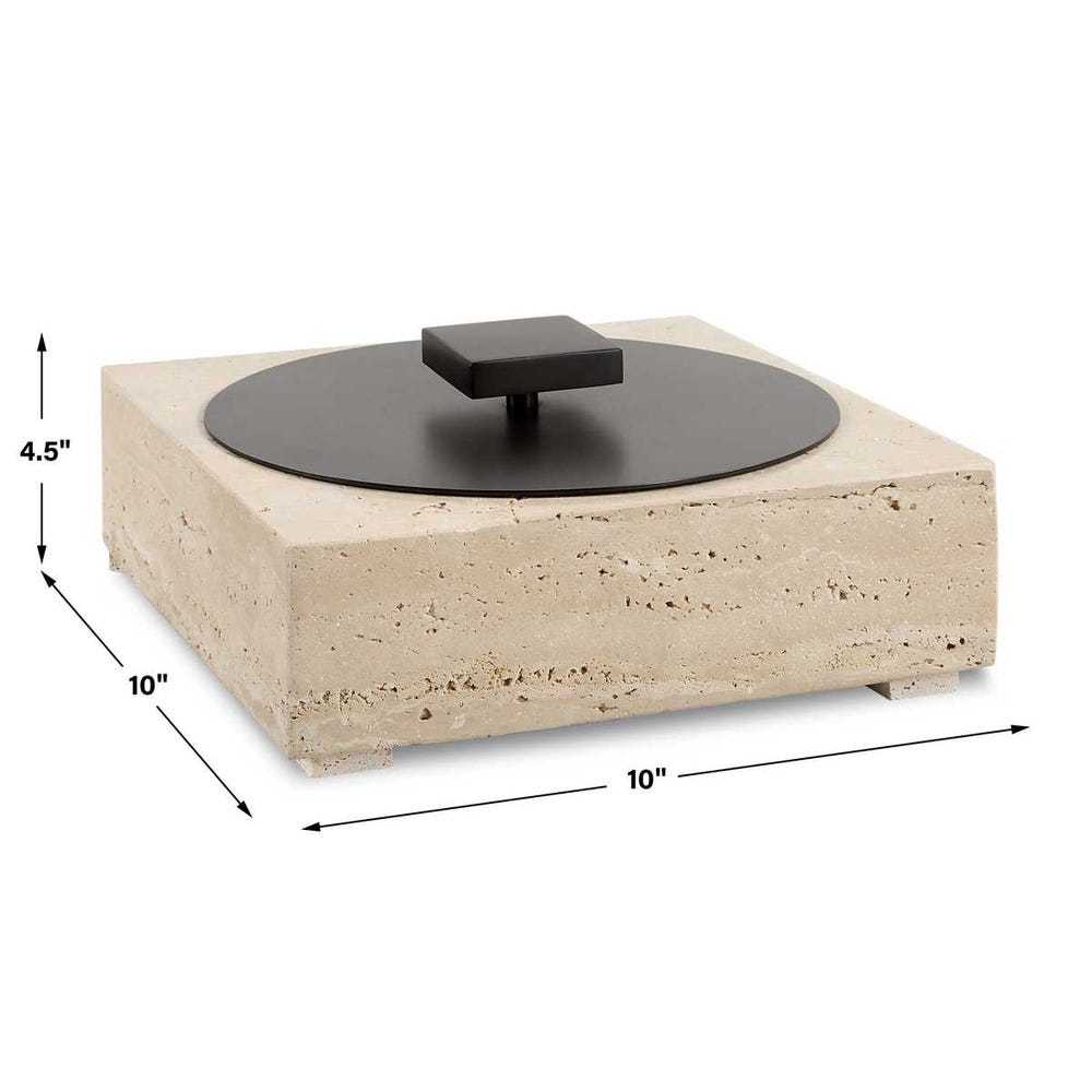 Uttermost Natural Luxe Travertine Box