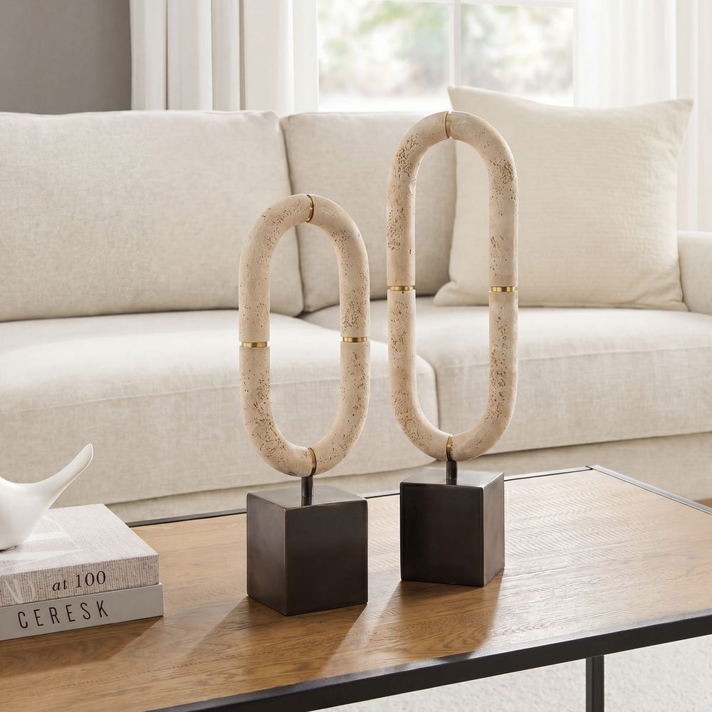Uttermost Oval Sculptures Fusion - Set of 2
