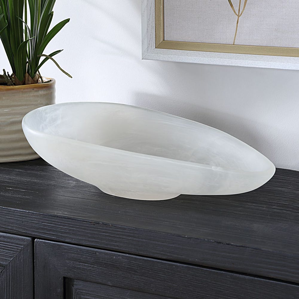 Uttermost Marchena 16" White Bowl