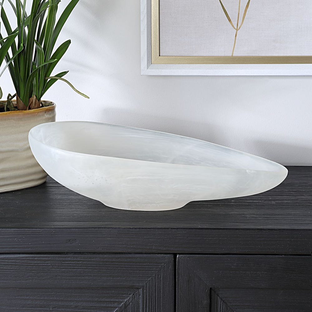 Uttermost Marchena 16" White Bowl