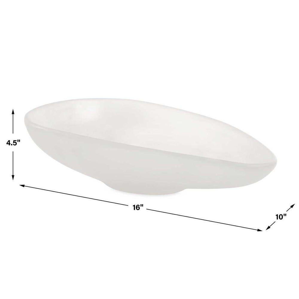 Uttermost Marchena 16" White Bowl