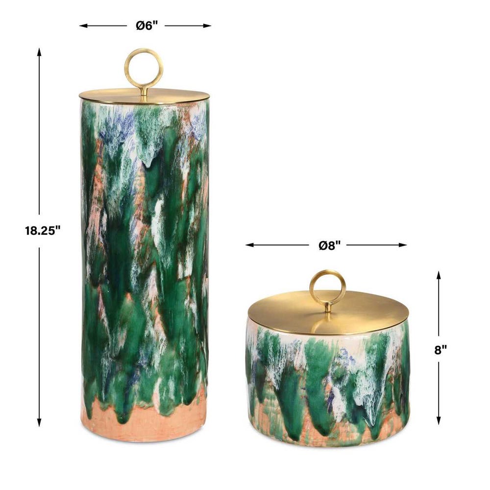 Uttermost Sylvie Ceramic Containers - Set of 2