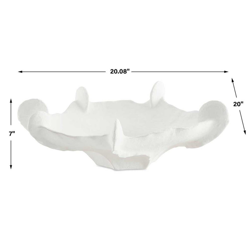 Uttermost Coral Mirage White Outdoor Bowl