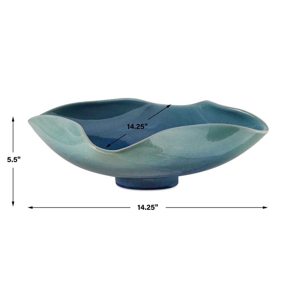 Uttermost Blue Lagoon Outdoor Bowl