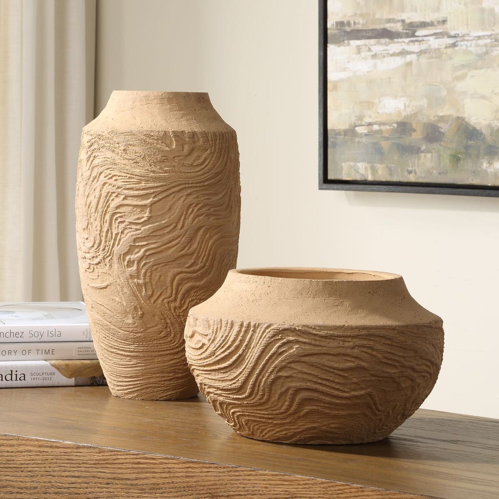 Uttermost Sandstone Flow Small Terracotta Vase