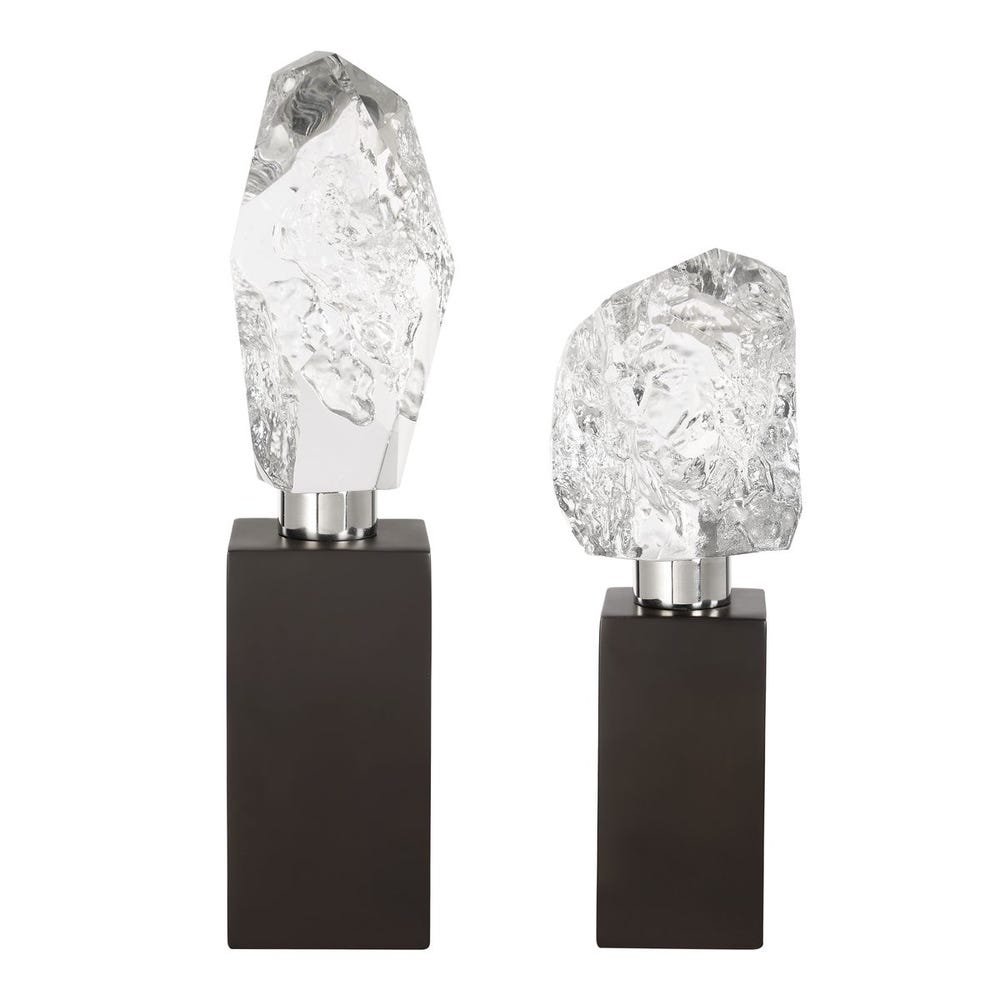 Uttermost Crystal Peak Sculptures - Set of 2