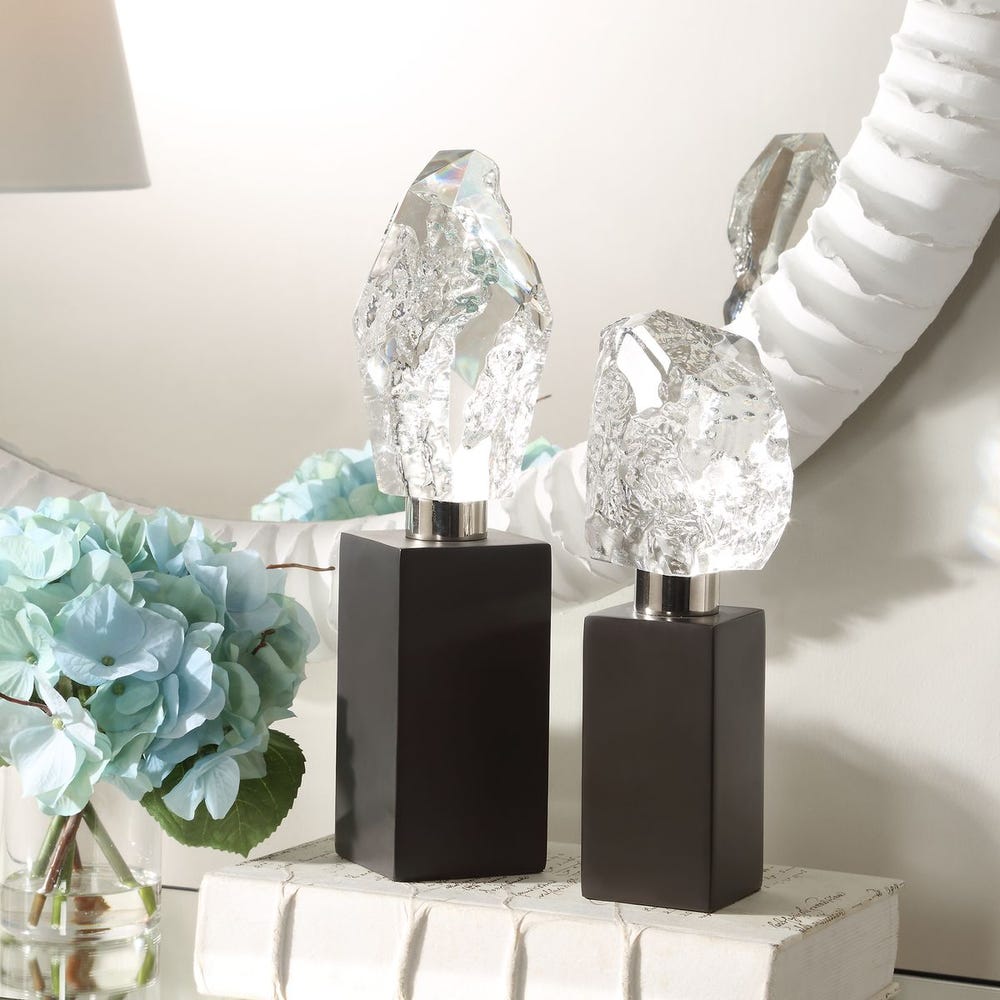 Uttermost Crystal Peak Sculptures - Set of 2