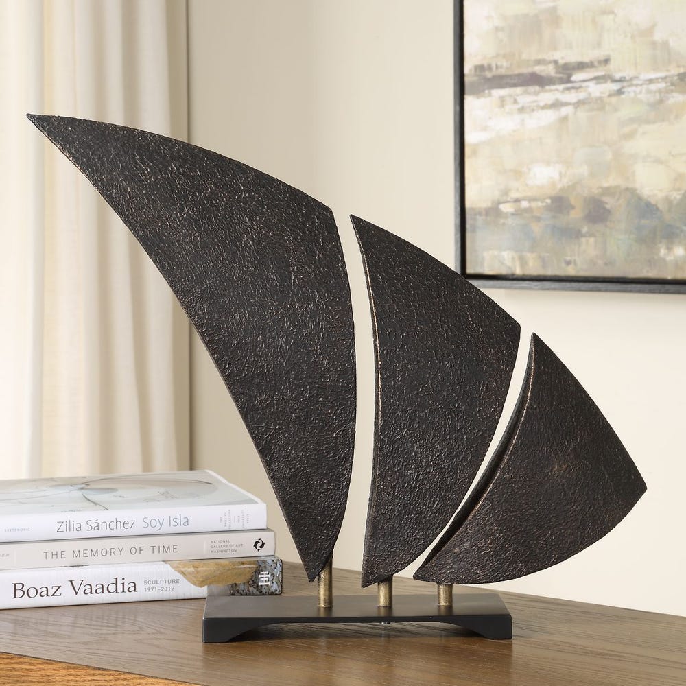 Uttermost Wind Crest Dark Bronze Sculpture