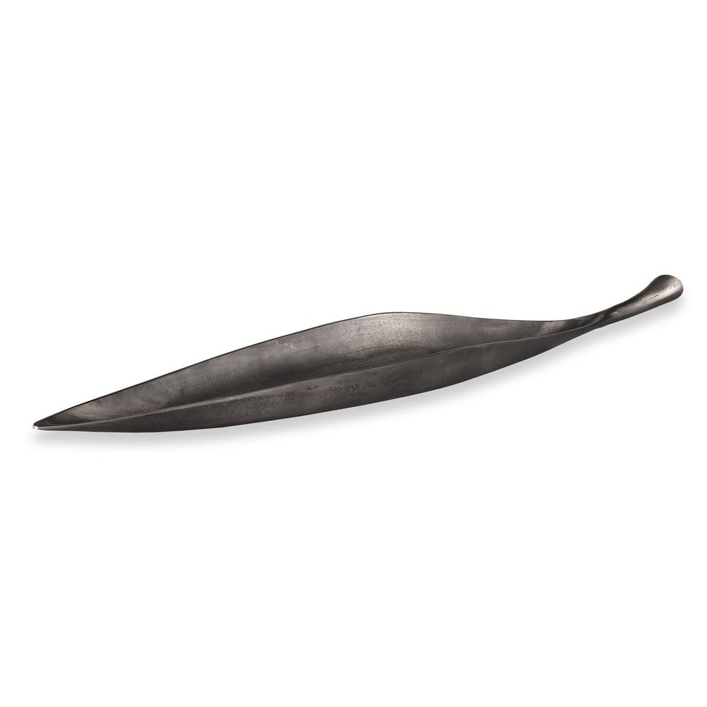 Uttermost Leaflet Dark Nickel Outdoor Bowl