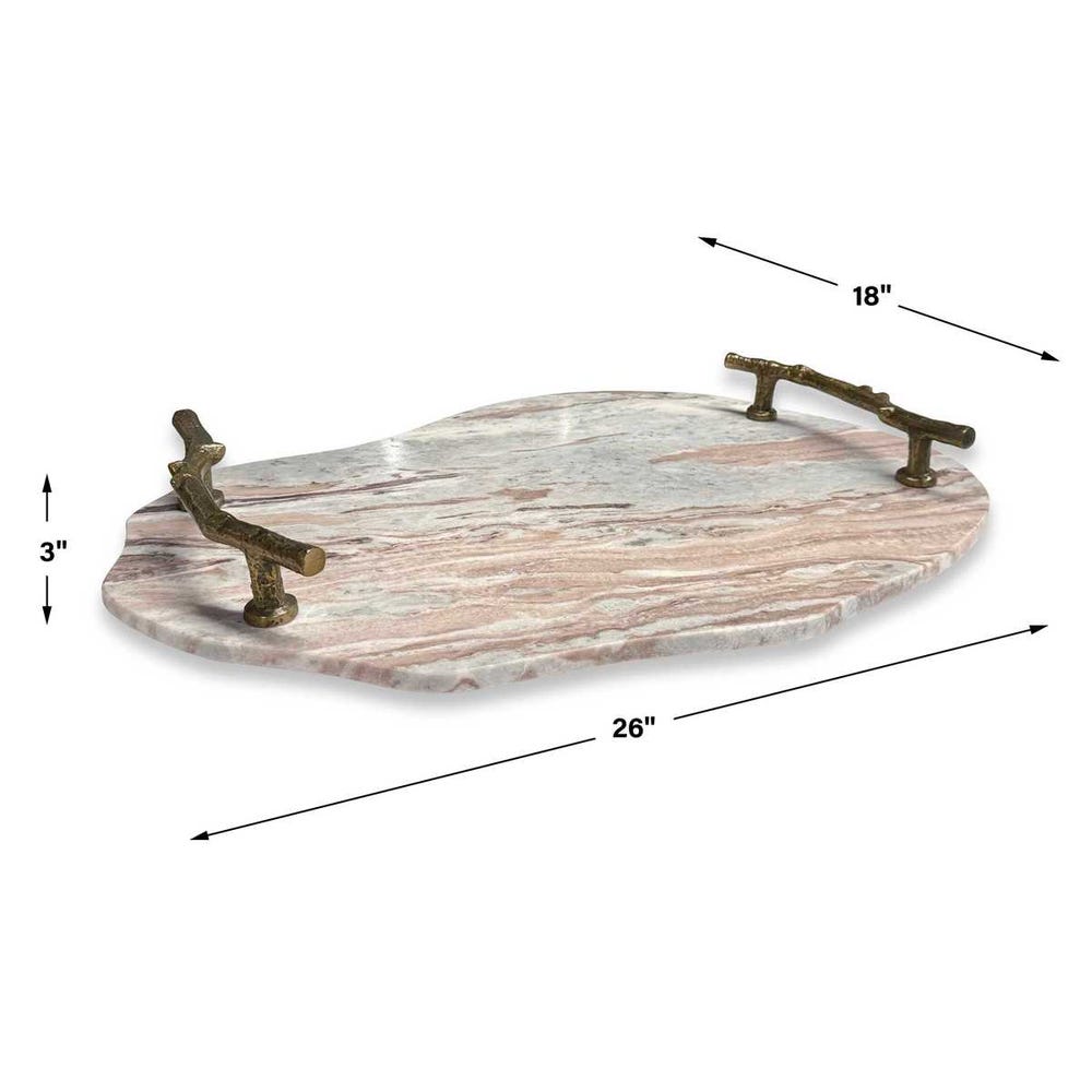 Uttermost Stone and Twig Indoor-Outdoor Tray
