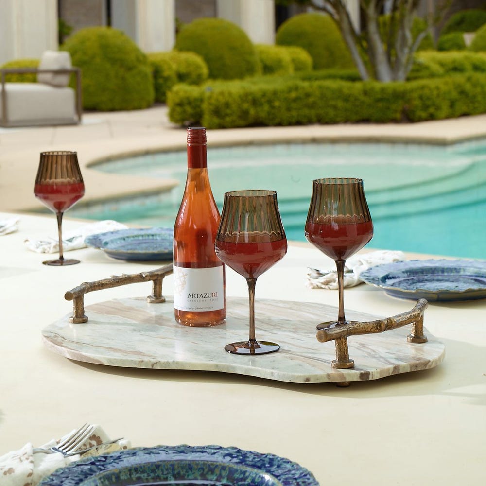 Uttermost Stone and Twig Indoor-Outdoor Tray