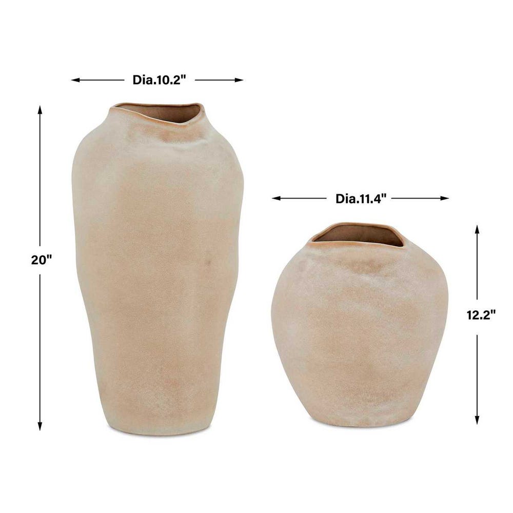 Uttermost Shadow Play Indoor-Outdoor Vases - Set of 2