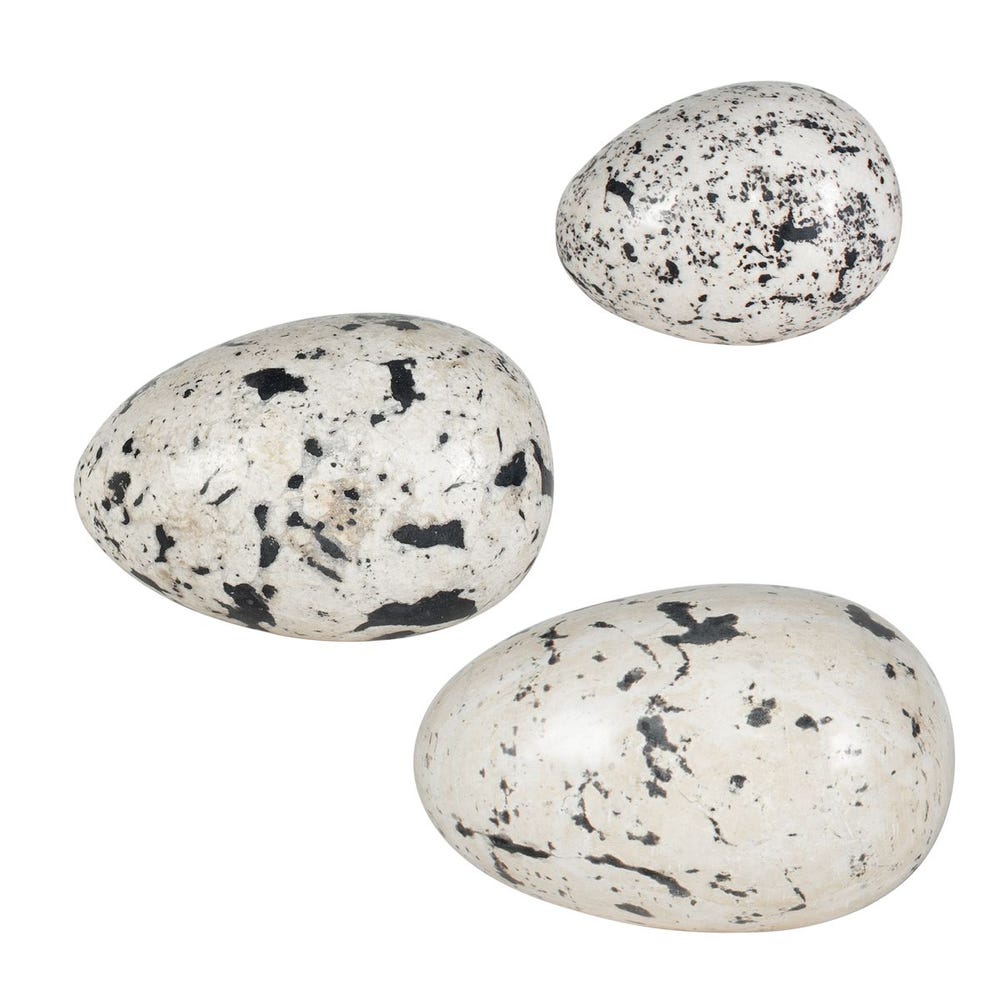Uttermost Nest Trio Indoor-Outdoor Stone Eggs - Set of 3