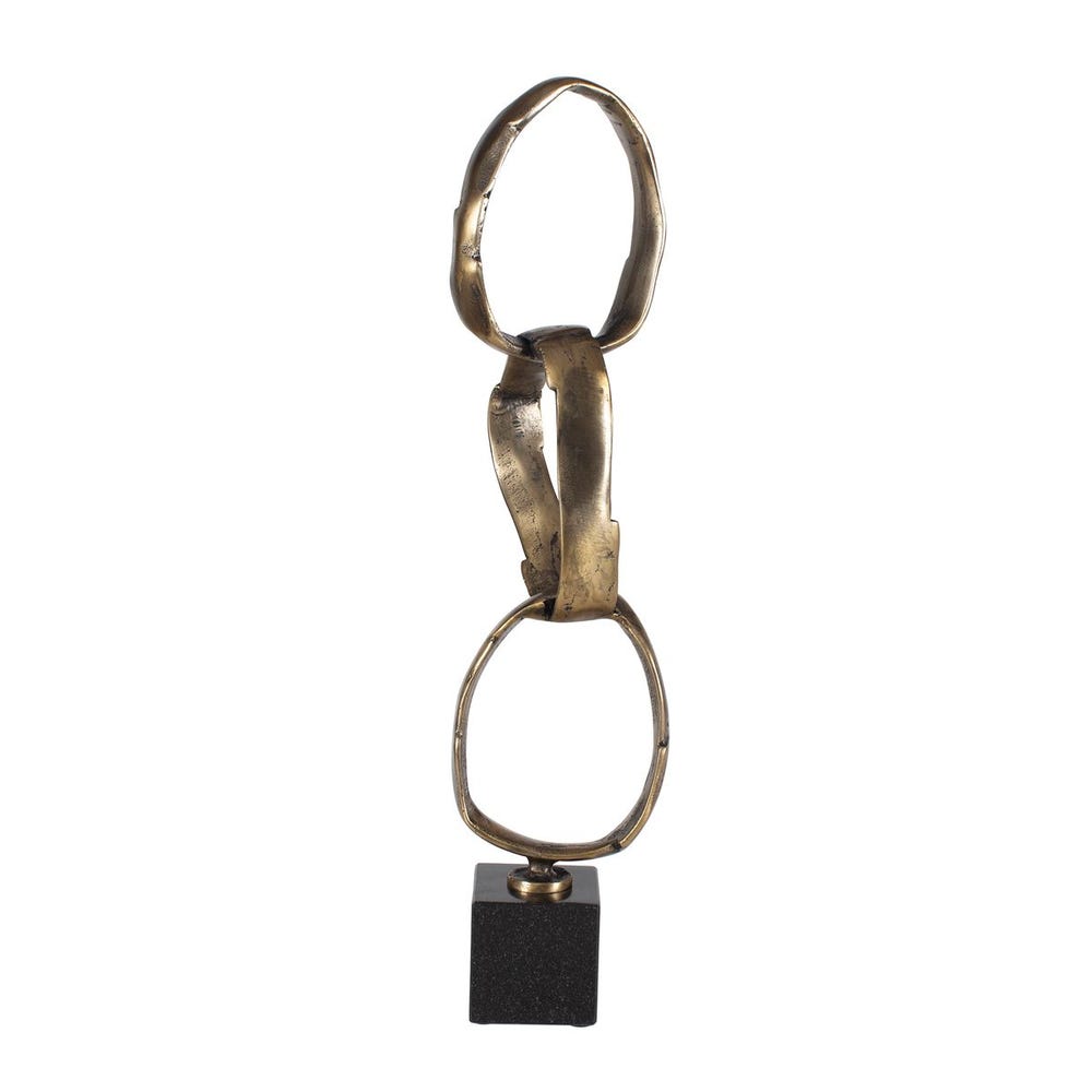 Uttermost Loopform Brass Ring Sculpture