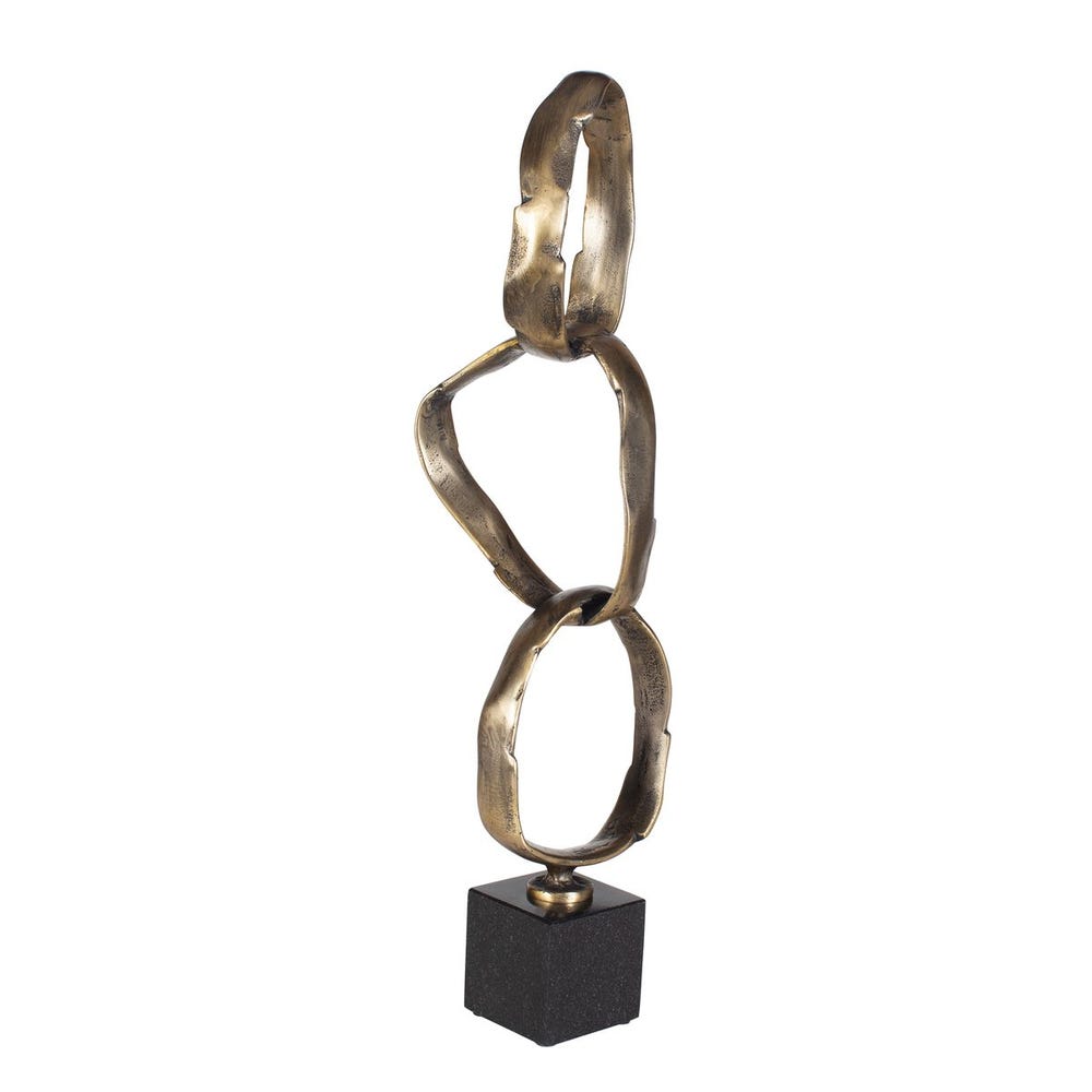 Uttermost Loopform Brass Ring Sculpture
