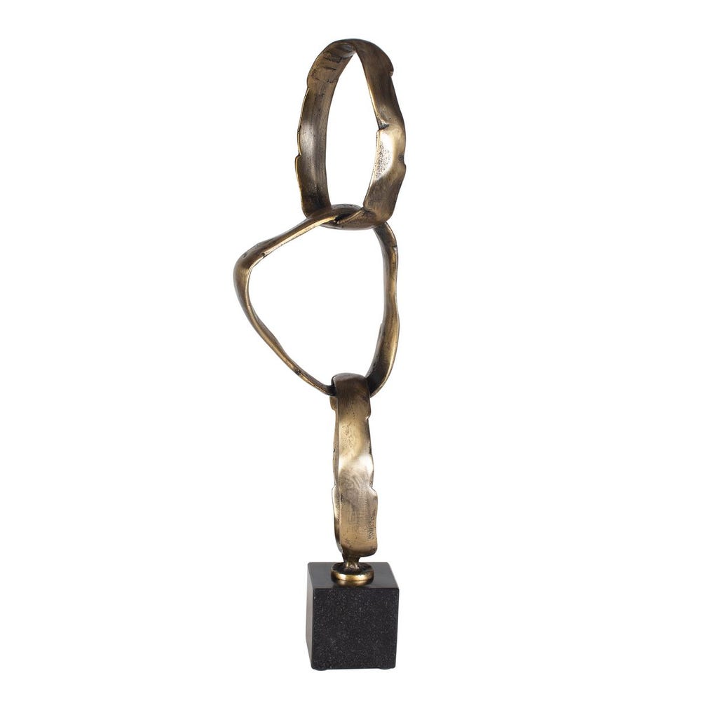 Uttermost Loopform Brass Ring Sculpture