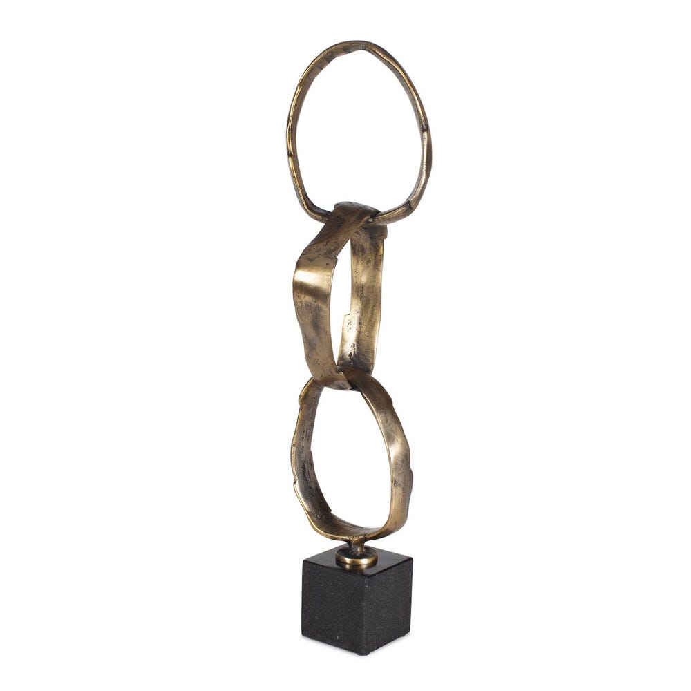 Uttermost Loopform Brass Ring Sculpture